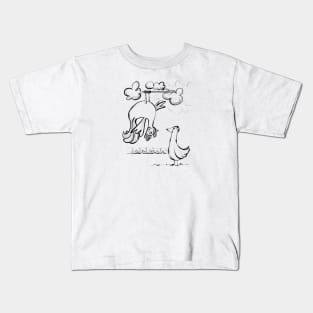 Upside down rooster Kids T-Shirt